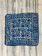 Hand Block Printed Cotton Bandana: Natural Dye Neckerchief - Made in India