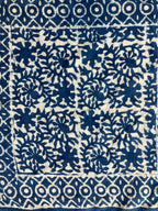 Hand Block Printed Cotton Bandana: Natural Dye Neckerchief - Made in India