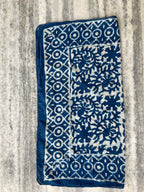 Hand Block Printed Cotton Bandana: Natural Dye Neckerchief - Made in India