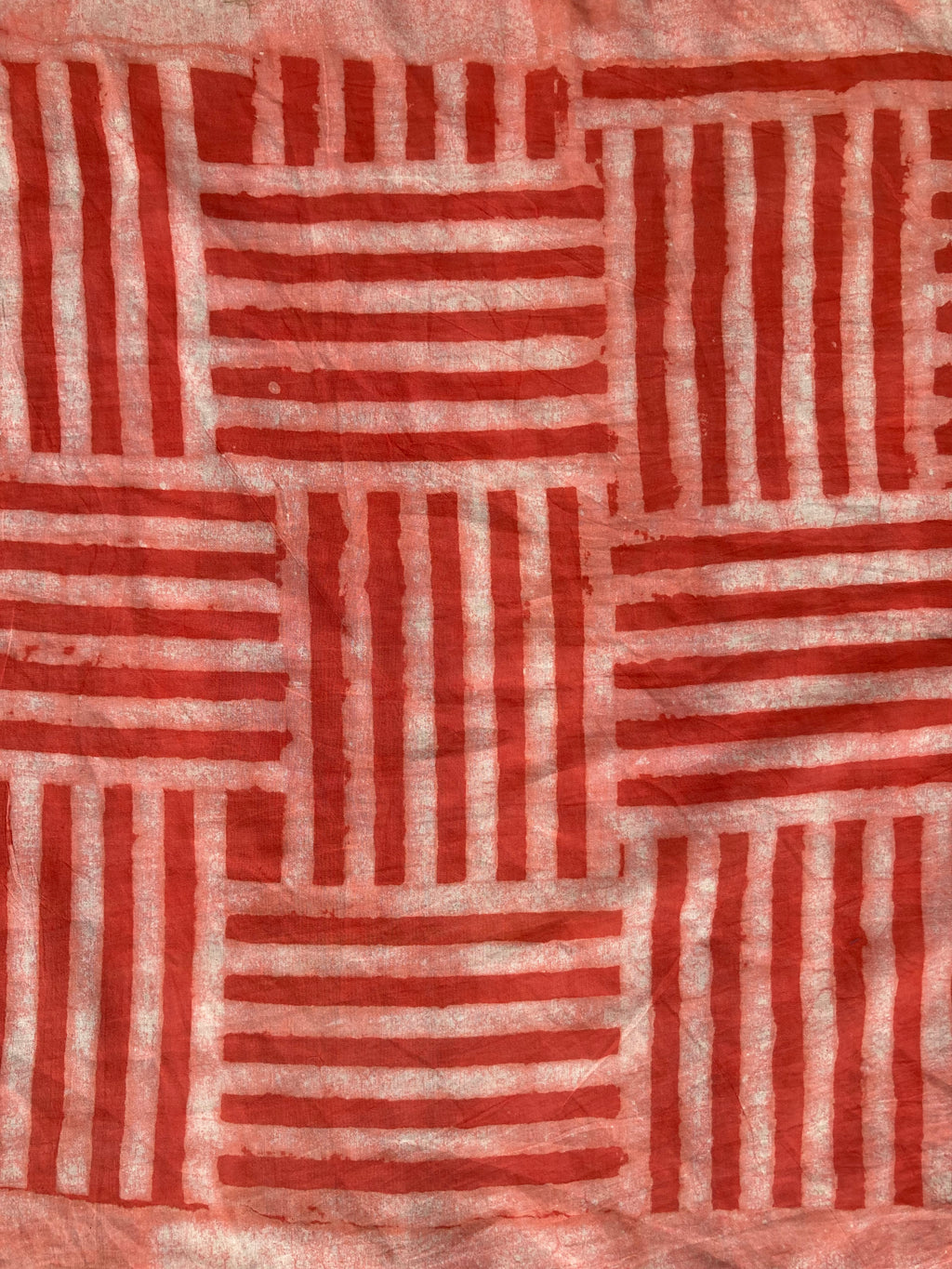 Hand Block Printed Cotton Bandana: Natural Dye Neckerchief - Made in India