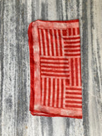 Hand Block Printed Cotton Bandana: Natural Dye Neckerchief - Made in India