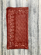 Hand Block Printed Cotton Bandana: Natural Dye Neckerchief - Made in India