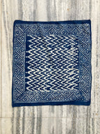 Hand Block Printed Cotton Bandana: Natural Dye Neckerchief - Made in India