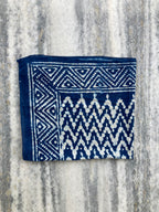Hand Block Printed Cotton Bandana: Natural Dye Neckerchief - Made in India