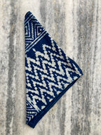 Hand Block Printed Cotton Bandana: Natural Dye Neckerchief - Made in India