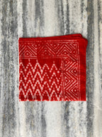 Hand Block Printed Cotton Bandana: Natural Dye Neckerchief - Made in India