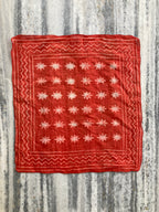 Hand Block Printed Cotton Bandana: Natural Dye Neckerchief - Made in India