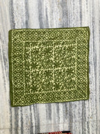 Hand Block Printed Cotton Bandana: Natural Dye Neckerchief - Made in India