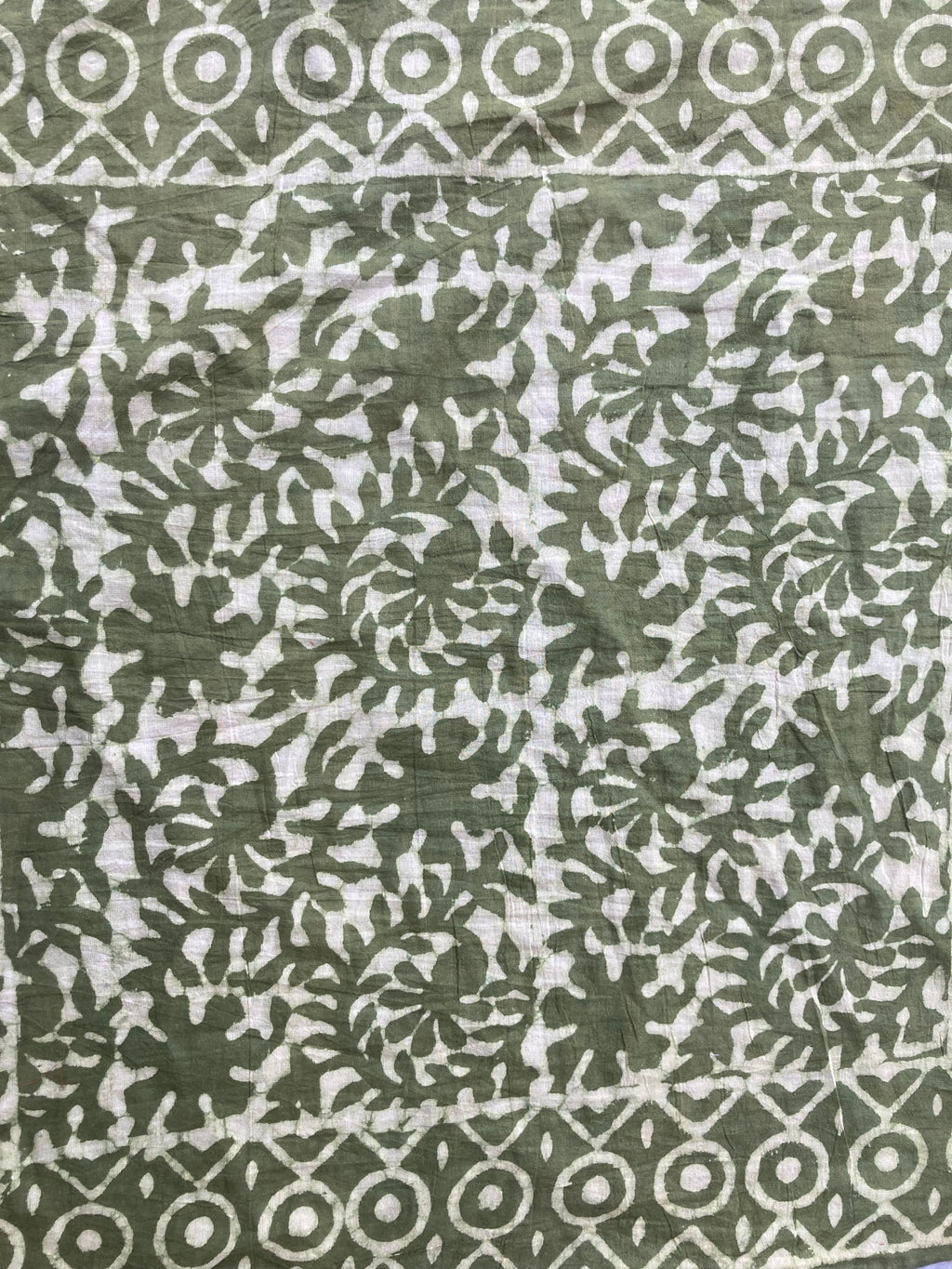 Hand Block Printed Cotton Bandana: Natural Dye Neckerchief - Made in India