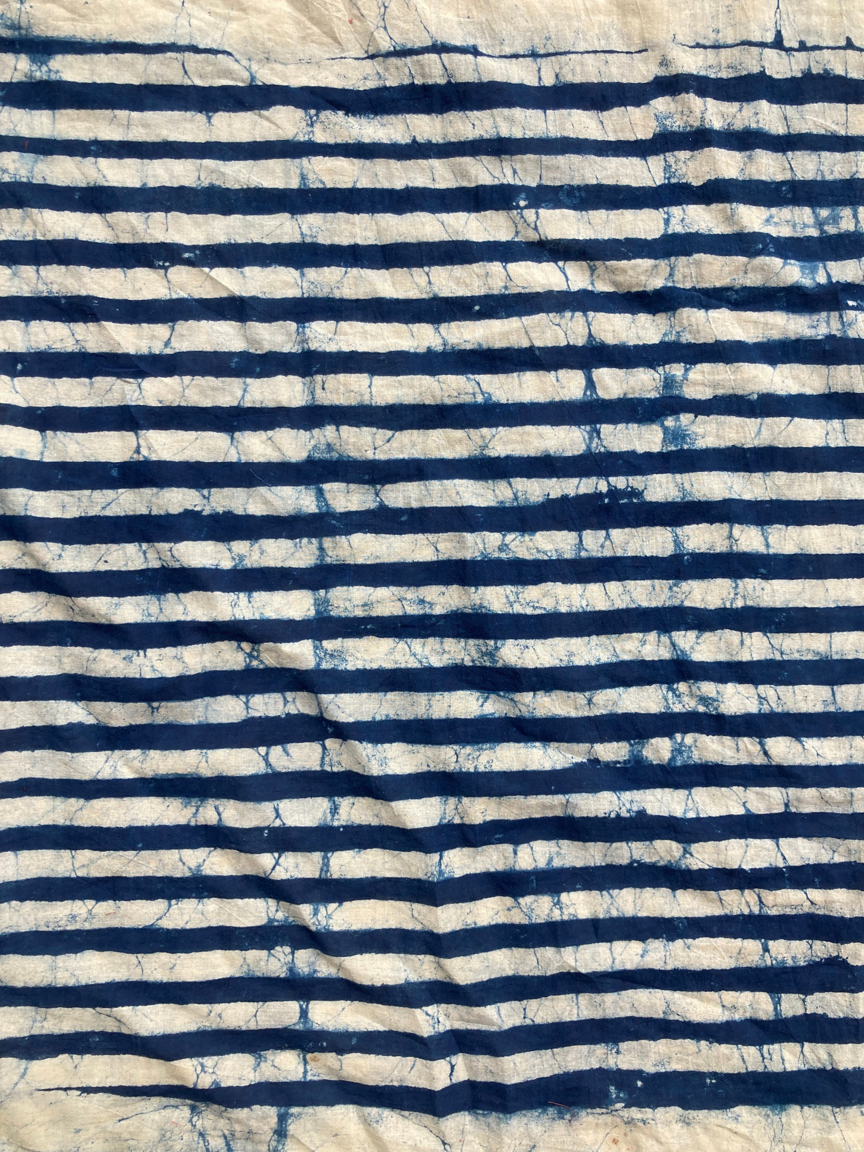 Hand Block Printed Cotton Bandana: Natural Dye Neckerchief - Made in India
