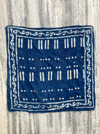 Hand Block Printed Cotton Bandana: Natural Dye Neckerchief - Made in India