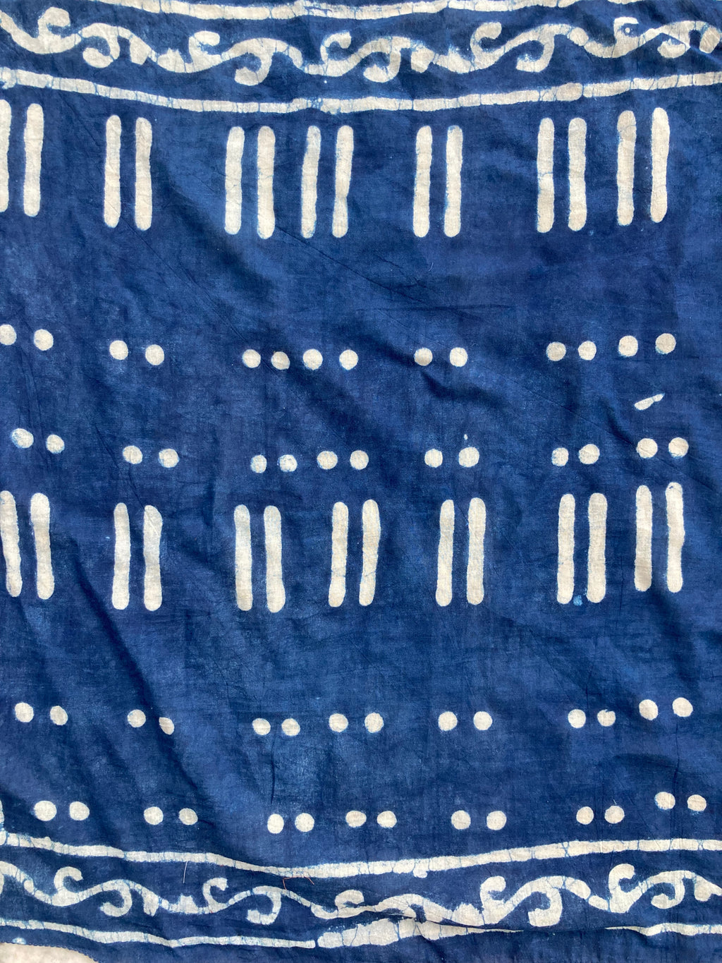 Hand Block Printed Cotton Bandana: Natural Dye Neckerchief - Made in India