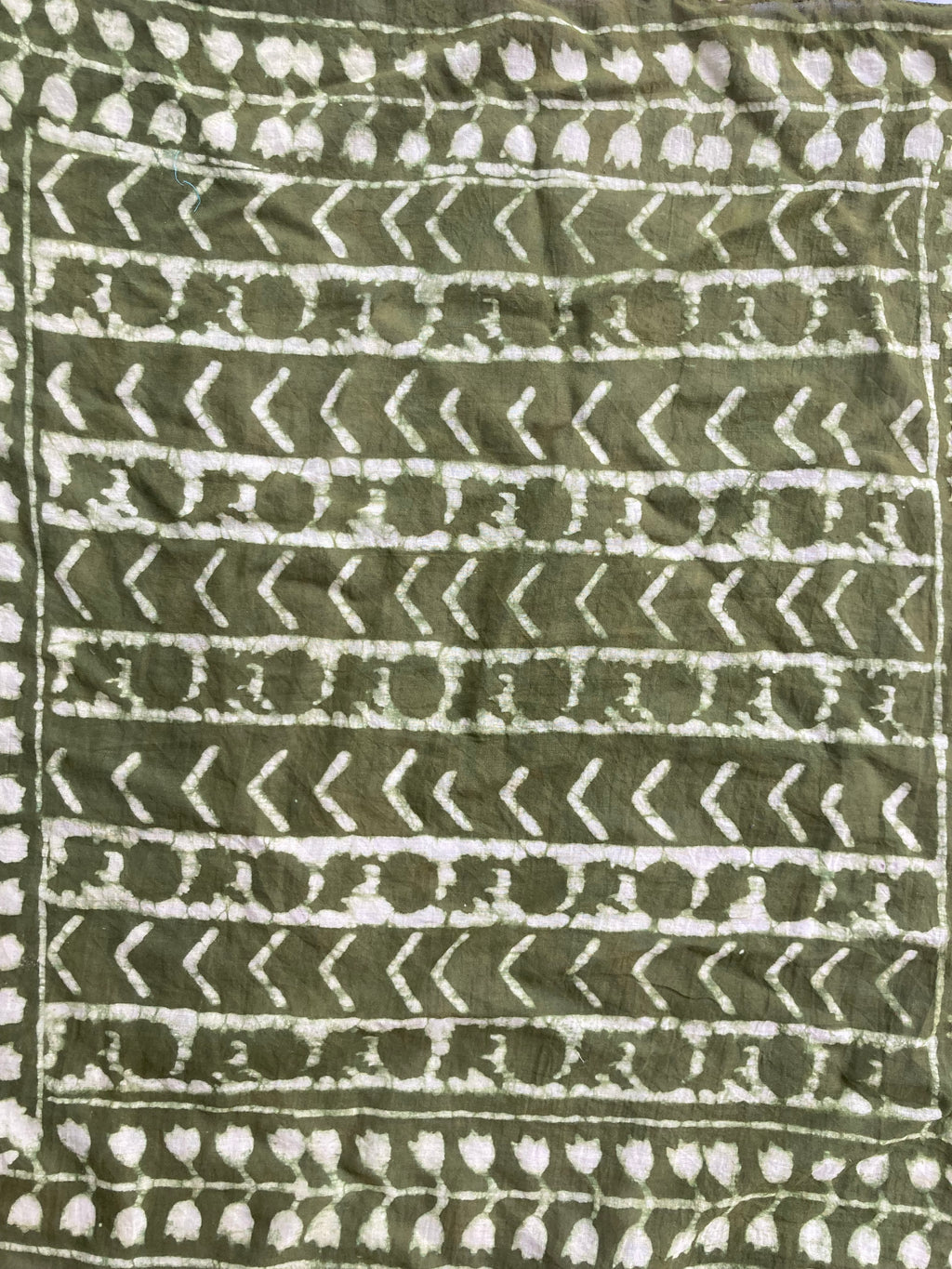Hand Block Printed Cotton Bandana: Natural Dye Neckerchief - Made in India
