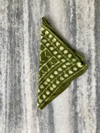 Hand Block Printed Cotton Bandana: Natural Dye Neckerchief - Made in India