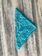 Hand Block Printed Cotton Bandana: Natural Dye Neckerchief - Made in India