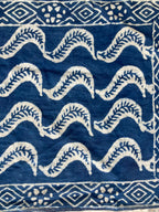 Hand Block Printed Cotton Bandana: Natural Dye Neckerchief - Made in India
