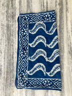 Hand Block Printed Cotton Bandana: Natural Dye Neckerchief - Made in India