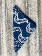 Hand Block Printed Cotton Bandana: Natural Dye Neckerchief - Made in India