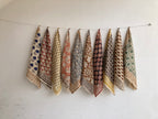 Hand Block Print Cotton Bandanas - Set of 10, Natural Dye