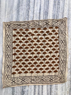Hand Block Printed Cotton Bandana: Natural Dye Neckerchief - Made in India