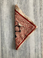 Hand Block Printed Cotton Bandana: Natural Dye Neckerchief - Made in India