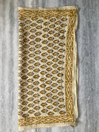 Hand Block Printed Cotton Bandana: Natural Dye Neckerchief - Made in India