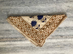 Hand Block Printed Cotton Bandana: Natural Dye Neckerchief - Made in India