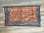 Hand Block Printed Cotton Bandana: Natural Dye Neckerchief - Made in India