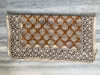 Hand Block Printed Cotton Bandana: Natural Dye Neckerchief - Made in India