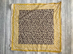 Hand Block Printed Cotton Bandana: Natural Dye Neckerchief - Made in India