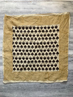 Hand Block Printed Cotton Bandana: Natural Dye Neckerchief - Made in India
