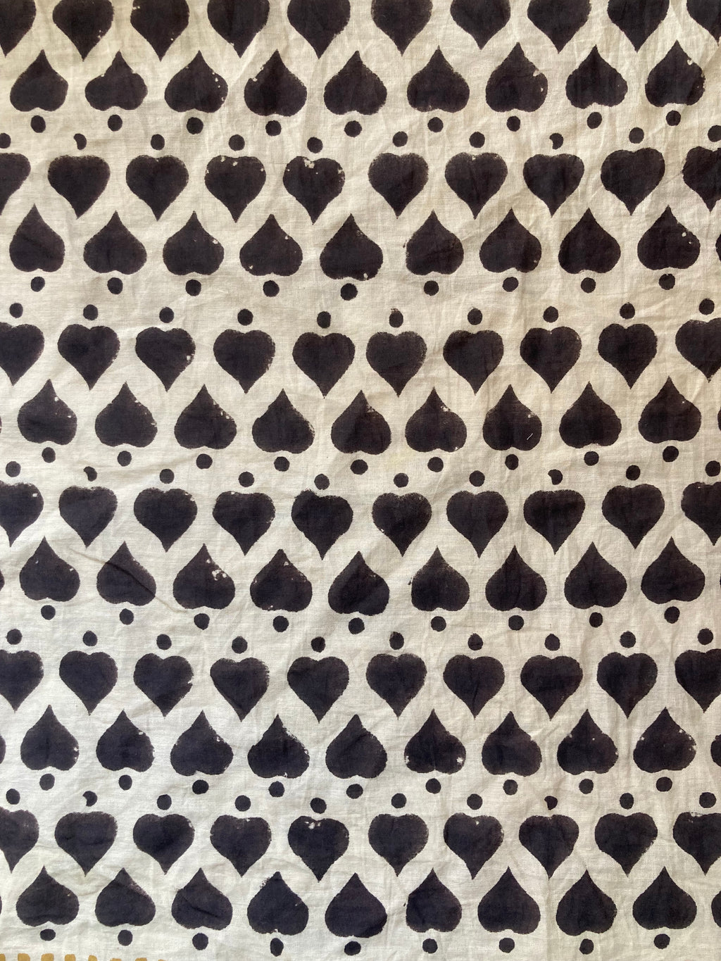 Hand Block Printed Cotton Bandana: Natural Dye Neckerchief - Made in India
