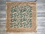 Hand Block Printed Cotton Bandana: Natural Dye Neckerchief - Made in India