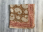 Hand Block Printed Cotton Bandana: Natural Dye Neckerchief - Made in India