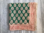 Hand Block Printed Cotton Bandana: Natural Dye Neckerchief - Made in India