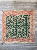 Hand Block Printed Cotton Bandana: Natural Dye Neckerchief - Made in India