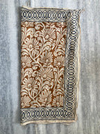 Hand Block Printed Cotton Bandana: Natural Dye Neckerchief - Made in India
