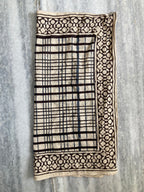 Hand Block Printed Cotton Bandana: Natural Dye Neckerchief - Made in India