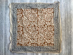 Hand Block Printed Cotton Bandana: Natural Dye Neckerchief - Made in India