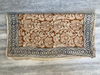 Hand Block Printed Cotton Bandana: Natural Dye Neckerchief - Made in India