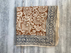 Hand Block Printed Cotton Bandana: Natural Dye Neckerchief - Made in India