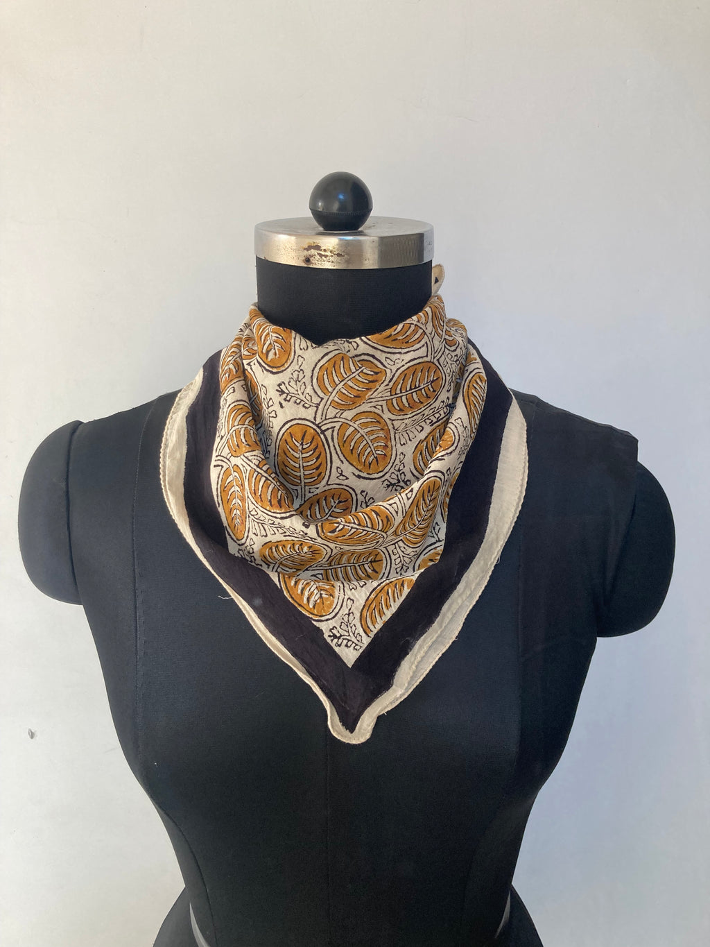 Hand Block Print Cotton Bandanas - Set of 5, Natural Dye