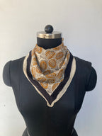 Hand Block Print Cotton Bandanas - Set of 5, Natural Dye