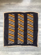 Hand Block Printed Cotton Bandana: Natural Dye Neckerchief - Made in India