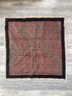 Hand Block Printed Cotton Bandana: Natural Dye Neckerchief - Made in India