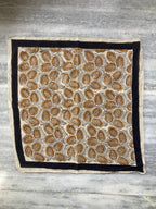 Hand Block Printed Cotton Bandana: Natural Dye Neckerchief - Made in India