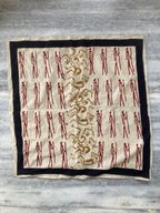Hand Block Printed Cotton Bandana: Natural Dye Neckerchief - Made in India