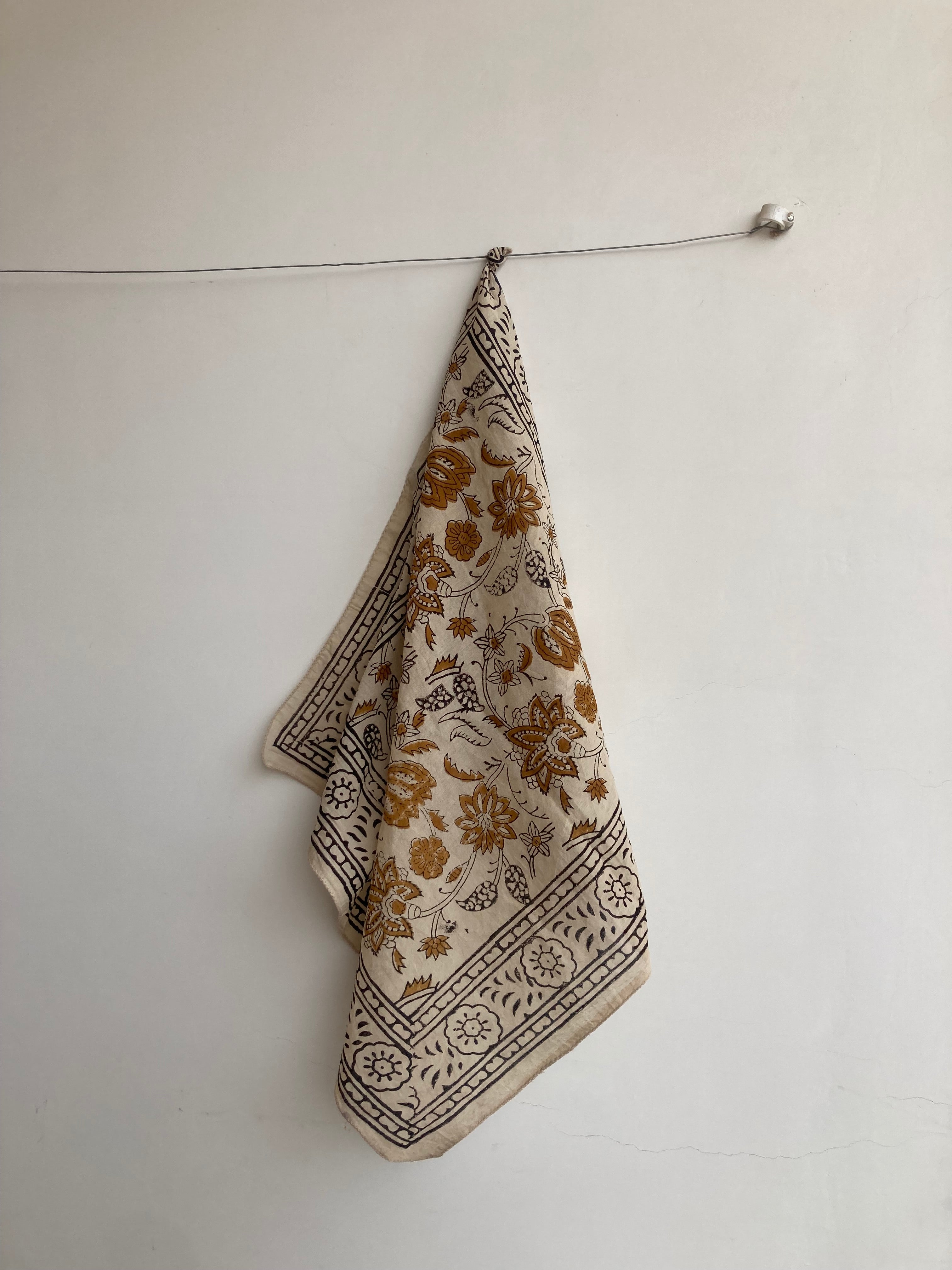 Set of 10 hand printed bandana,Neckkerchief,Handkerchief, made with natural colours gift item