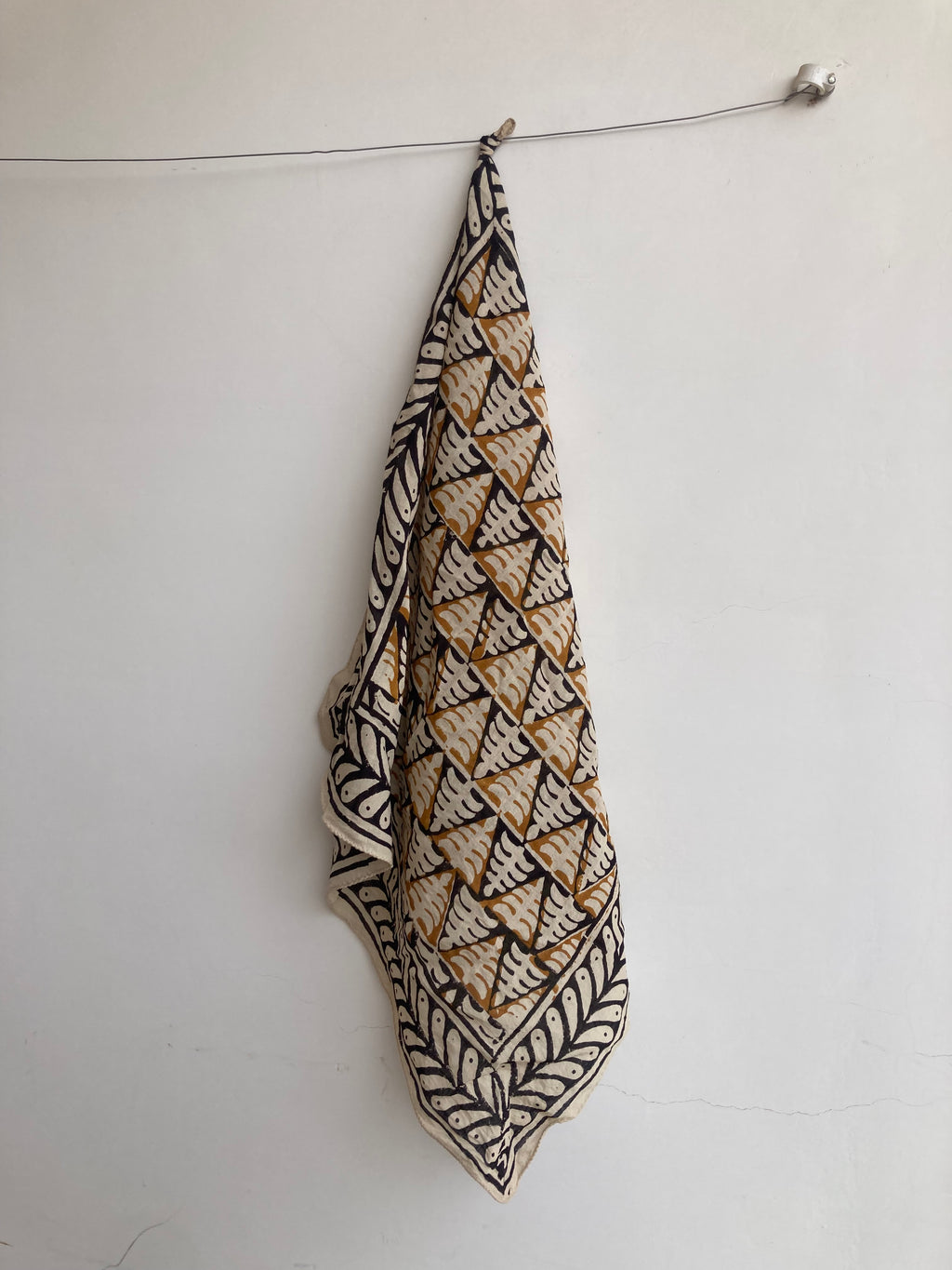 Set of 10 hand printed bandana,Neckkerchief,Handkerchief, made with natural colours gift item