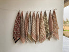 Set of 10 hand printed bandana,Neckkerchief,Handkerchief, made with natural colours gift item